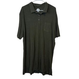 NWT Toes on the Nose Men’s Polo Shirt Size XXL Green Front Pocket Soft Casual